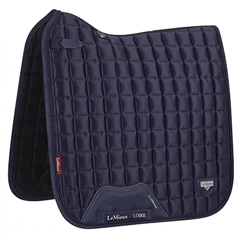 Lemieux Dressur Loire Classic Square Schabracke - Schabracken für Pferde - Reitausrüstung und Zubehör (Navy - Large)