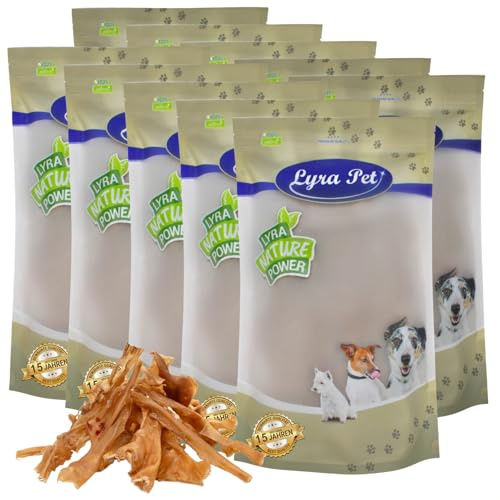 Lyra Pet® 10 kg Lammkopfhaut dunkel getrocknet - Kausnack für Hunde