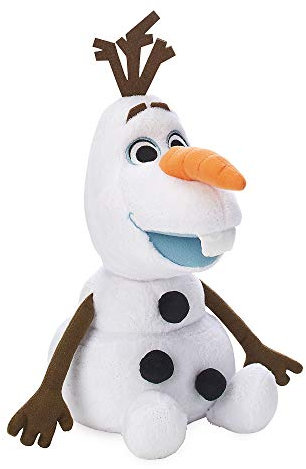 Disney Store Stofftier Olaf, Die Eiskönigin 2, Kuscheltier, 38 cm / 15, Spielzeug mit schimmernder Oberfläche und eingeprägten Schneeflocken, für alle Altersstufen geeignet