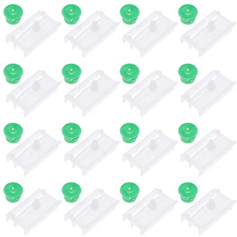 YINETTECH 20x Car Side Sill Skirt Trim Moulding Clips with Green Grommets 51718184574 & 51711932996 Compatible with 3 Series E32 E36 E46 E90 E91