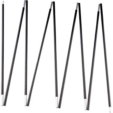 BRILLIANCE4U Vormontierte Aluminium-Zeltstange, 3,6 m, 8,5 mm, leicht, Ersatzzeltstangen, 7001 T6 Zeltstange, Außendurchmesser 0,83 cm, 1 Stück
