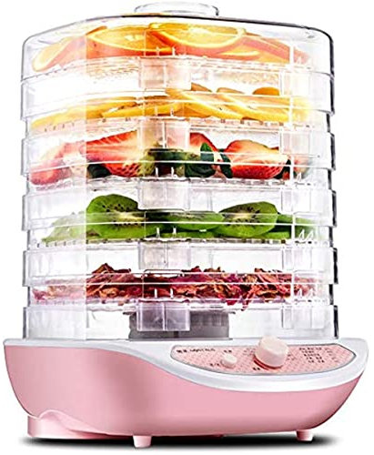 Deshidratador de alimentos: un secador de alimentos con 5 bandejas apilables para carne, frutas, verduras y setas. La temperatura se puede ajustar a 35-70 °C.