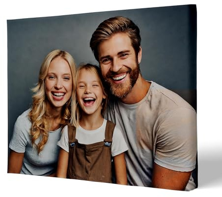 Hustling Sharks® Foto auf Leinwand personalisiert – 20 × 20 cm | Foto-Geschenk, Leinwand bedruckt, Foto-Geschenkideen, Bild