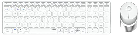 Rapoo Kabelloses Multi-Mode-Deskset 9750M Weiss QWERTZ Weiß