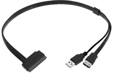 Disco rigido dati 22 pin SATA a ESATA con cavo adattatore di alimentazione USB per 2.5 SATA HDD SSD BLU-Ray DVD CD-ROM DVD-ROM CD-RW DVD-RW DVD+RW Combo Devices