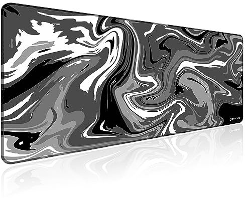 Tappetino mouse XXL gaming, Mousepad 900 x 400mm, tappetino scrivania grande dimensioni con base in gomma antiscivolo,tappetino per mouse da gioco, antiscivolo, per ufficio e casa