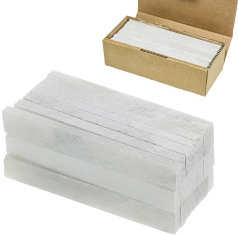 Deolven Gessetti di Steatite, 27 Pezzi Gessi di Soapstone per Saldatore, Bianchi Gesso Francese Strumento di Marcatura per Ingegneri & Costruttori, Bastoni Soapstone 105x9x4 mm