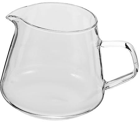 Alipis Contenitore Da Caffè in Vetro 650 Ml Con Beccuccio, Brocca Erogatrice Per Latte e Tè, Resistente Al Calore Per Uso Domestico e Convivialità