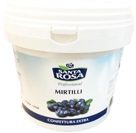 Santa Rosa Confettura Extra di Mirtilli Barattolo da 3 Kg
