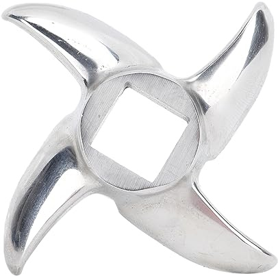 Lame de Hachoir à Viande Polyvalente, 12 Mm, en Acier Inoxydable, Remplacement de Couteau pour Broyeurs, Accessoires de Broyage de Viande Alimentaire, Lame de Broyeur Classique