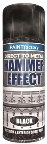 PNJB Black Hammer Spray Paint, Decorative And Protective, Durable And Protective Coating, Quick-Drying, Versatile, Indoor &Outdoor, 400ml (1PCS)