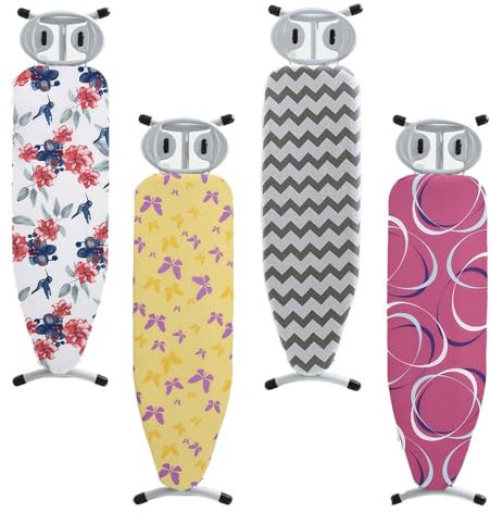 GSKFXJ 36x13'' Replacement Iron Board Cover And Padding 43x14'' 48x15'' Scorch Resistant Ironing Board Cover Standard Ironing Board Pad Heat Reflective(Pink,43x14''/110x35cm)