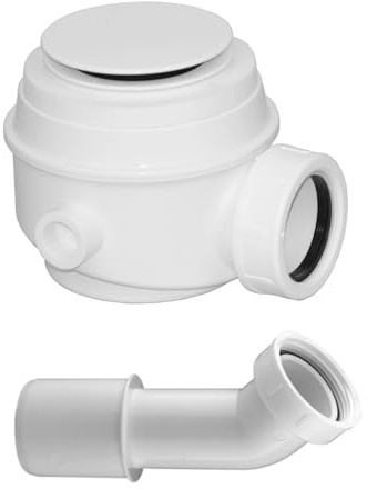 Omnires WB01XBP SYFON Siphon de Baignoire et de Douche, White Gloss
