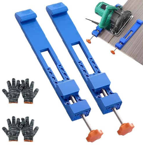 Adjustable Cutting Machine Base Guide, Electric Circular Saw Milling Positioning Clamp, Saw Guide for Circular Saw, Circular Saw Guide, Woodworking Tools (2pcs)