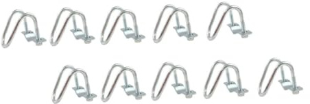 UPKOCH 10pcs U-Shaped Pipe Clip Galvanized Steel Clip for Cross Tube Buckle Steel U-Type Tube Fixing Buckle for Greenhouse and Pigpen Use