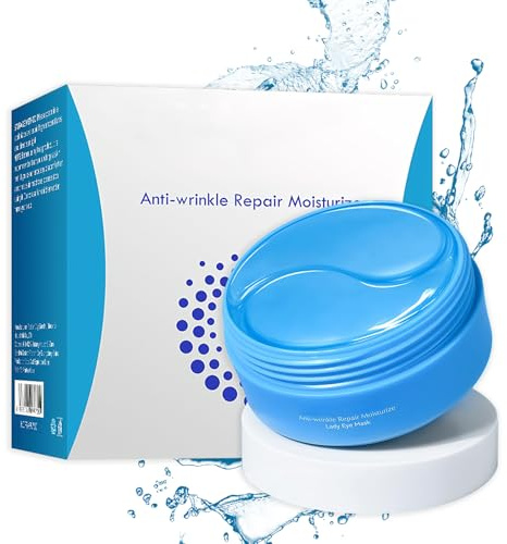60 Pcs Hyaluronsäure Eye Pads, Hydrogel Eye Pad Mask, Kollagen Augenpads Gegen Augenringe und Tränensäcke, Augenpads Hyaluron Mit Kühlend Feuchtigkeit,Mindern Falten und Schwellungen