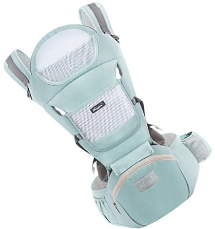 Parliky Portabebés Ergonomico con Asiento de Cadera Ajustable y Transpirable para Recién Nacidos Meses Cinturón Antideslizante y Cómoda para Niñas Ligero y Seguro para Padres