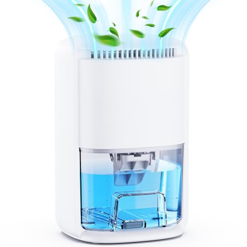 Dehumidifiers for Home, Dehumidifier 360ML/Day Quiet Portable Dehumidifier for Bedroom, Drying Clothes, Wardrobe, Bathment with 3 Modes, Timer, Water Tank, Auto Defrost