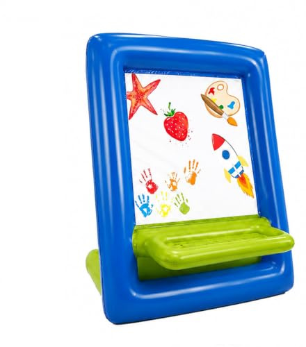 Staffelei Kinder, große Aufblasbare Staffelei für Kleinkinder, waschbarer Maltafel für draußen, riesige Zeichenbrett für Garten und Terrasse, kreativ Spielzeug Kinder Malen