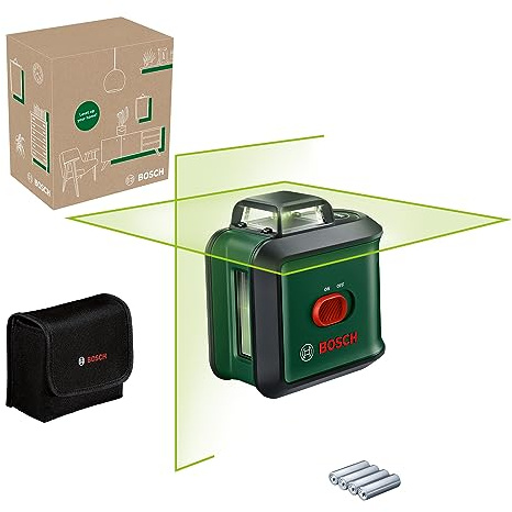 Bosch krysslaser UniversalLevel 360 (vertikala och horisontella laserlinjer inkl. 360° för inriktning i ett helt rum, i e-handelskartong)