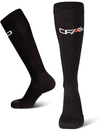 Calze a compressione in fibra di bambù morbida per uomini e donne – Comfort superiore per l'uso quotidiano, lavoro, viaggi, voli, gravidanza, sport, escursionismo e sci. Prodotte nell'UE.