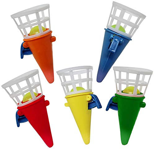 THE TWIDDLERS 48 Stück Mini Fangballspiel für Kinder, Jungen (7cm) - Kindergeburtstag Mitgebsel, Mitbringsel, Gastgeschenke, Give Aways, Piñata, Fasching