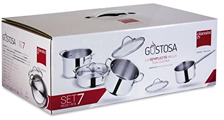 Batteria di pentole Set 7 pezzi