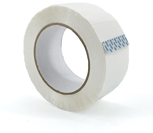 IMBALLAGGI 2000 - Nastro Adesivo Pacchi Bianco in Polipropilene 24 Pz 5cm x 132mtl x 76mm, Nastro Imballaggio per Scatole, Cartoni e Scatoloni per Trasloco e Spedizioni, Resistente Strappo Silenzioso