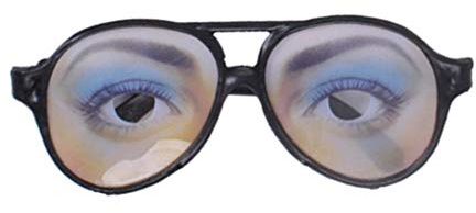 Happyyami Lustige Halloween Brille Mit Großen Rahmen Coole Augenmaske Für Verkleidung Für Kostümparty Und Scherze Leicht Und Tragbar Einheitsgröße