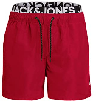 JACK & JONES Aruba badshorts herr badbyxor, Röd (Rio röd), XL