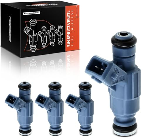 Frankberg 4 válvulas de inyector compatibles con A4 8EC B7 2004-2012 A4 8K2 B8 2007-2015 A4 Avant 8ED B7 2004-2012 A6 4B2 C5 1997-2011 Replace # 28011 15607 32 ES