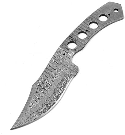 MAQSON Hochwertige Damaszener-Stahl Jagdmesserklinge Messerklinge Handgeschmiedet 813