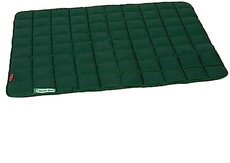 Doctor Bark Hundedecke – weiche, hochwertige Hundematte für größere Hunde, robuste Indoor-Outdoor Liegedecke, waschbar bis 95 °C (Gr. L, 100x80 cm, Grün)