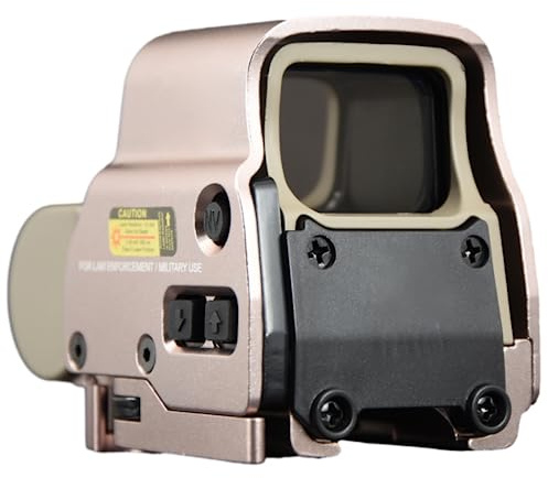 ACEXIER Holographischer Reflex 1x Rotpunktvisier Optik Zielfernrohr Picatinny W.eaver 20mm Schnellverschluss-Halterungsbasis für Taktische Jagd Airsoft