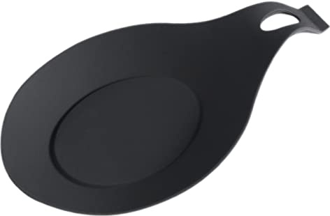 Alipis Repose-cuillère En Silicone Alimentaire, Grand Support Résistant Haute Température, Noir, Pour Ustensiles Cuisine, Plan De Travail Et Cuisson, Accessoire La Cuisine Pratique Et Solide