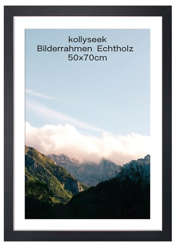 kollyseek Bilderrahmen 50x70cm Schwarz Poster-rahmen Fotorahmen mit Acrylglas Picture frame(50x70cm,Schwarz)