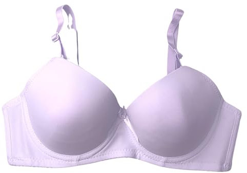 STILL 3 Pezzi Reggiseno Donna con Ferretto Coppa Preformata Imbottito Bra Push UP Fascia Spalline Rimovibili 2087 (IT, Taglia della Coppa & Taglia della Fascia, C, 3, 3 Bianco)
