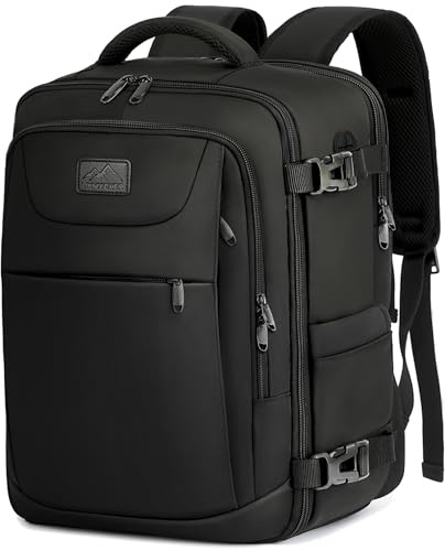 LYNXCHER Bagage Cabine 45x36x20 pour Easyjet Sac a Dos Voyage Cabine Avion 30L Sacs de Voyage Homme Femme, Bagage à Main pour Ordinateur Portable 15.6 Pouces Noir