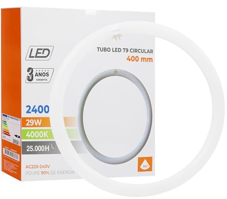 Maxled, Light is Led! Tube LED T9 Ø40cm Tube-LED Annulaire 29W Blanc Chaud 4000K 2400lm Douille G10q Tube Lumineux Clair Alternative Aux Plafonniers PC pour Lampes Fluorescentes T9 Classiques