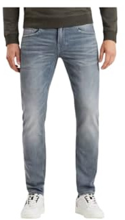 PME Legend Herren Jeans TAILWHEEL - Slim Fit - Grau - Light Grey Mid W29-W40, Größe:38W / 32L, Farbe:Light Grey Mid LGM