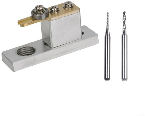 HEBEOT Elektrischer Violinenständer aus Aluminium und Kupfer, elektrisches Rillenschneider, Werkzeug mit 2 verschiedenen Durchmessern für Violinen, 8,5 x 5 x 2,5 cm