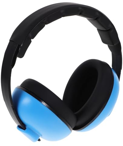 Toyvian 1 Jeu cache-oreilles bébé enfant en âge annulation boules Quies casque antibruit bebe casque antibruit bébé cache-oreilles pour s casque anti-bruit pour éponge Blue