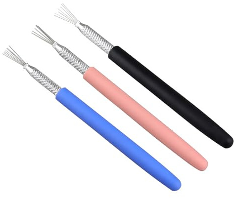 3PCS Tonbildschrulle Toolset Für Detaillierte Modelblattbildschauer Mit Edelstahl Borsten Geeignet