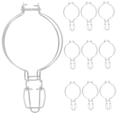 Mikinona Hebillas Metálicas para Latas De Vidrio De 93mm, Abrazaderas De Alambre De Acero Inoxidable, Cierre Hermético Resistente, Aptas para Frascos De Miel, Pack De 10 Unidades