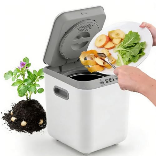 Compostiera elettrica per cucina, inodore e silenziosa, efficiente pulizia automatica per trasformare i rifiuti della cucina in terra