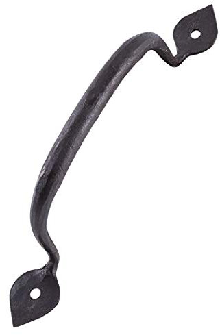 Battle-Merchant Maniglia per porta o mobili - in acciaio forgiato a mano - effetto antico