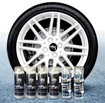 Fälgfolieset med 6 full dip vit glänsande