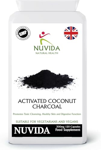 Activated Charcoal Capsules for Trapped Wind & Indigestion, 120 Capsules | Sustainably Sourced • Vegan & Vegetarian Friendly • Made to High Quality Standards