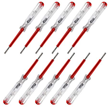 BE-Tool Lot de 10 testeurs de circuit secteur, stylo testeur de tension électrique pour test électrique