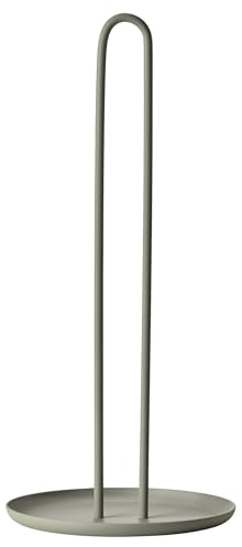 Zone Denmark Singles Küchenrollenhalter Stehend, Küchenpapierhalter aus Metall, Durchm. 14,5 cm, Höhe 32 cm, Mud